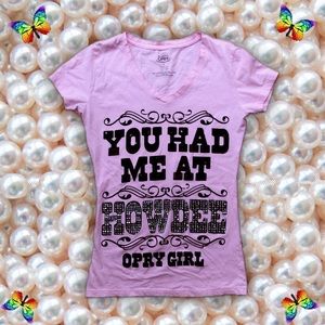 🎀🤠Rhinestone Cowgirl Pink & Black T-Shirt🤠🎀